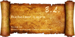 Bucheimer Laura névjegykártya